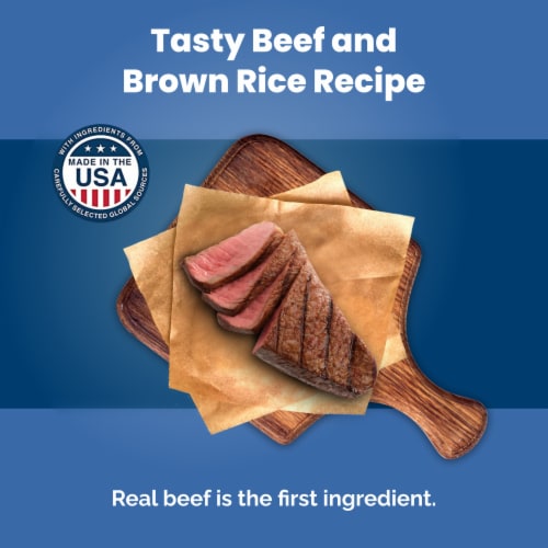 Blue™ Life Protection Formula Adult Beef and Brown Rice Recipe Natural Food for Dogs Perspective: left