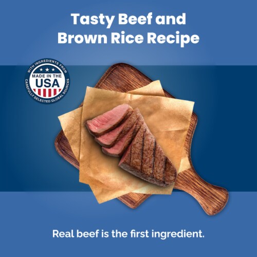 Blue Buffalo Life Protection Formula Natural Adult Dry Dog Food Beef & Brown Rice Perspective: left