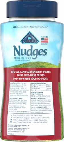 Blue Buffalo™ Nudges® On-The-Go Beef Dog Treats Perspective: left