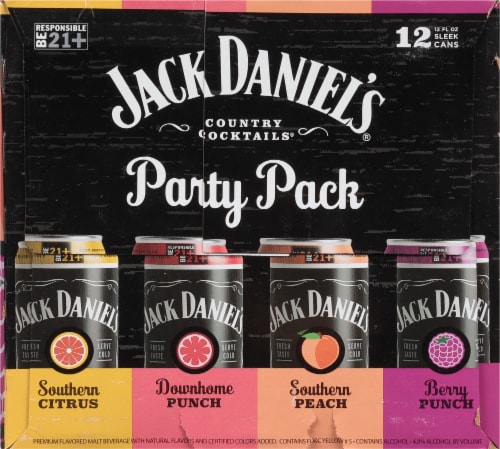 Jack Daniel's Country Cocktails Flavored Hard Beverage Variety Pack Perspective: left