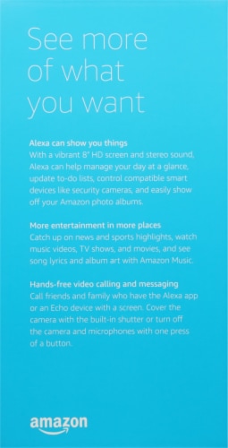 Amazon Echo Show 3rd Generation Perspective: left