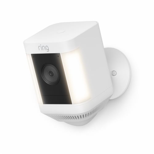 Ring Spotlight Cam Plus Home Security Camera - White Perspective: left