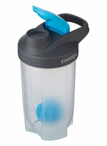 Contigo Shake & Go Fit Mixer Bottle - Carolina Blue Perspective: left
