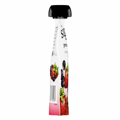 siggi's Reduced Fat Protein Pack, Strawberry Acai Yogurt Pouch Perspective: left