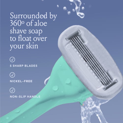 Billie Women's 5-Blade Razor Refills Perspective: left