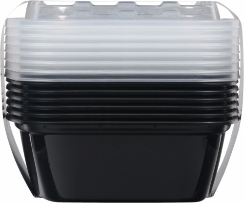 Glad® Rectangular Plastic Containers with Lids Perspective: left