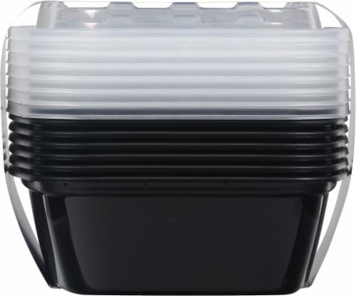 Glad® Rectangular Plastic Containers with Lids Perspective: left