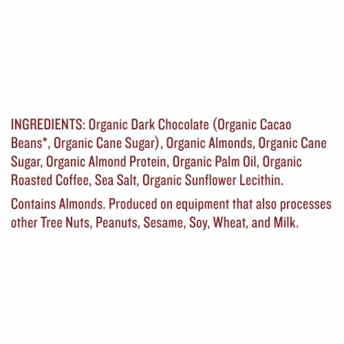 Justin's Organic Super Dark Chocolate Espresso Almond Butter Cups Bag 4.2 oz Perspective: left