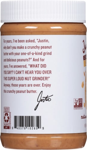 Justin's® Crunchy Classic Peanut Butter Perspective: left