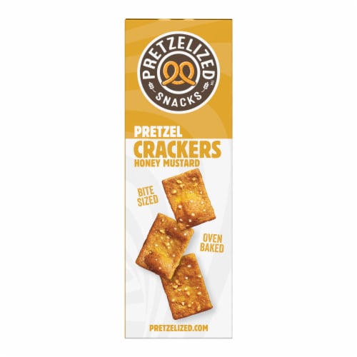 Pretzelized™ Honey Mustard Pretzel Crackers Perspective: left