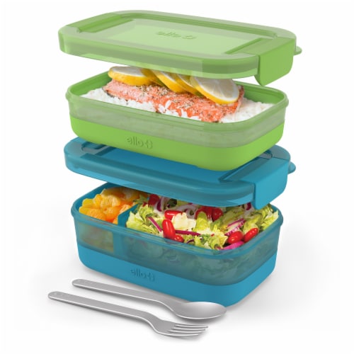 Ello® Plastic Lunch Stack Perspective: left