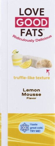 Love Good Fats Lemon Mousse Energy Bars Perspective: left