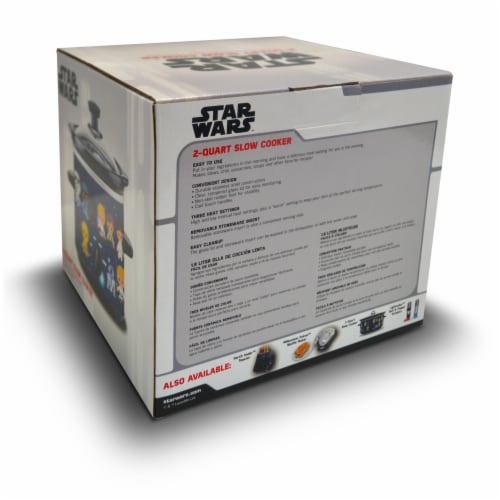 Uncanny Brands Star Wars 2-Quart Slow Cooker- Kitchen Appliance Perspective: left