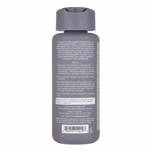 Kristin Ess Purple Toning Shampoo For Blondes, Brunettes + Highlights - Anti Brass - Sulfate Free Perspective: left