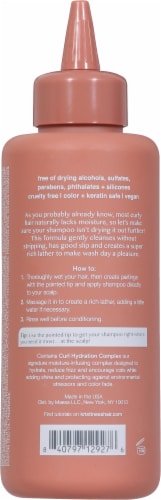 Kristin Ess Shea Butter Curly Hair Shampoo For Deep Moisture - Anti Frizz - Sulfate Free + Vegan Perspective: left