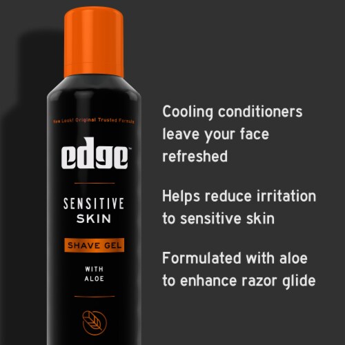 Edge Sensitive Skin Shave Gel Twin Pack Perspective: left