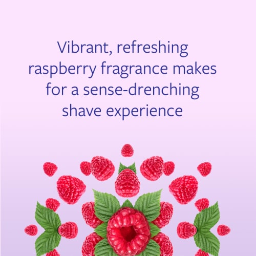 Skintimate Signature Scents Shave Gel for Women Moisturizing Raspberry Rain Scent Perspective: left