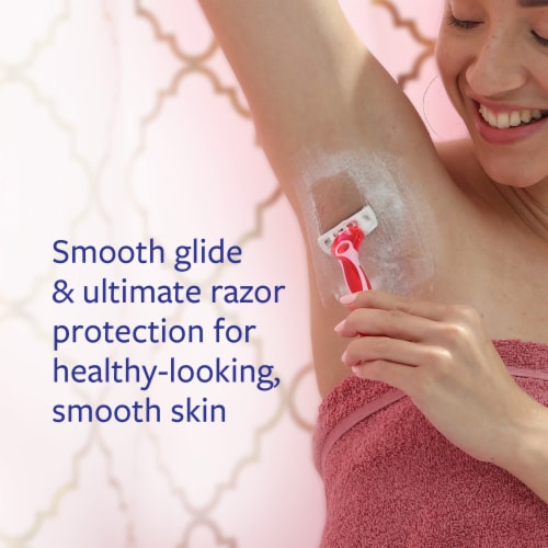 Skintimate Skin Therapy Dry Skin Shave Gel for Women with Six Moisturizers Protects Skin Twin Pack Perspective: left