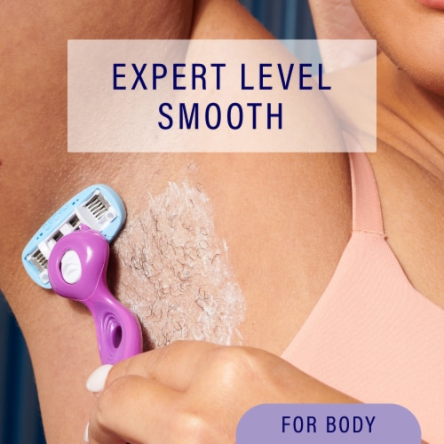 Schick Hydro Silk 5-Blade Razor + 2 Refills for Women Moisturizing with Shea Butter Perspective: left