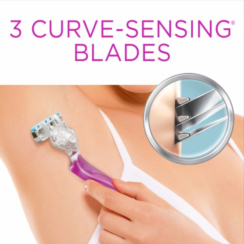 Schick® Hydro Silk 3 Blade Razor Kit Perspective: left
