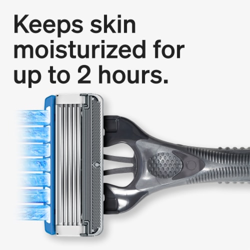 Schick Hydro 5-Blade Disposable Razors for Men Sensitive Skin Perspective: left