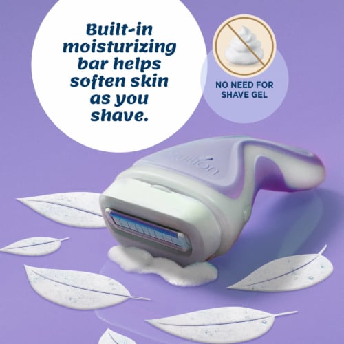 Schick Intuition 4-Blade Razor + Refills Holiday Gift Set Value Pack Perspective: left