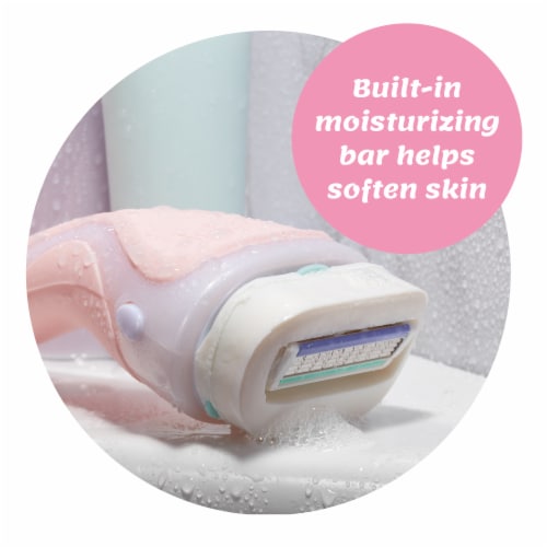 Schick Intuition Advanced Moisture 4-Blade Razor Refills for Women with Organic Shea Butter Perspective: left