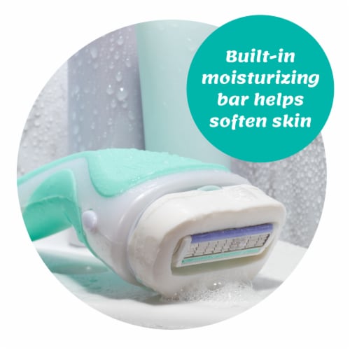 Schick Intuition Sensitive Care With Natural Aloe Women's Refill Razor Blades Perspective: left