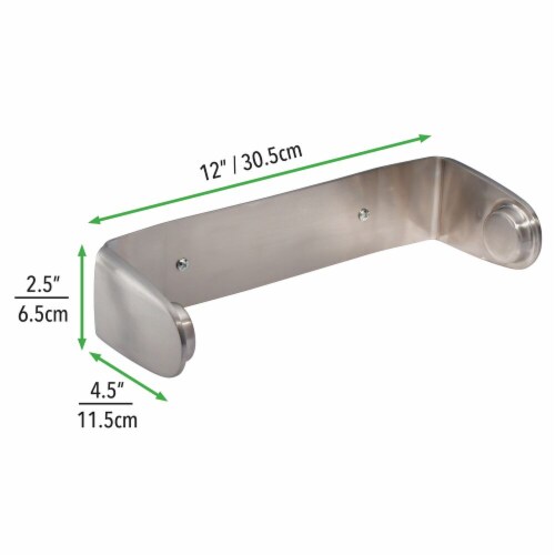 mDesign Metal Wall Mount Under Cabinet Paper Towel Holder for Kitchen Brushed 1 Fry s Food Stores