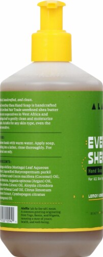 Alaffia Everyday Shea Lemon Verbena Hand Soap Perspective: left