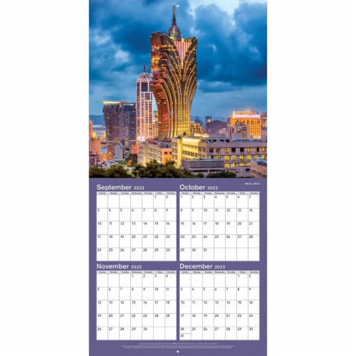 Lang City Skylines 2024 Wall Calendar Perspective: left