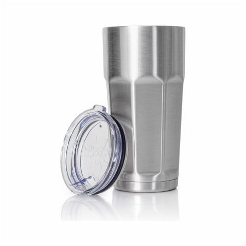 XPAC 16 Ounce Beverage Tumbler w/ Spill Resistant Lid, Stainless Steel, Vacuum Insulated Perspective: left