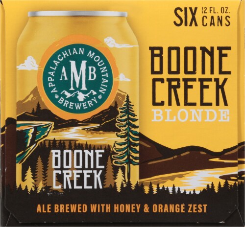 Appalachian Mountain Brewery Boone Creek Blonde Ale Beer Perspective: left