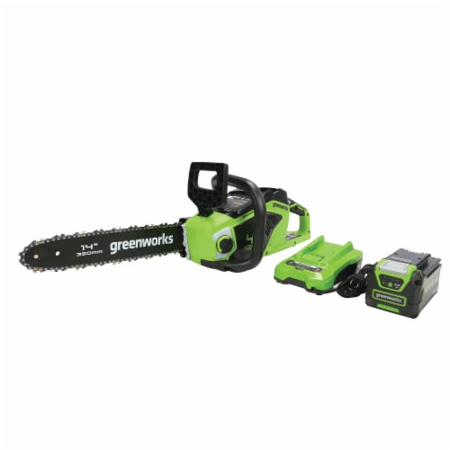 Greenworks Brushless Chainsaw Perspective: left