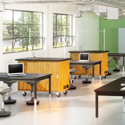 Padded online desk stool
