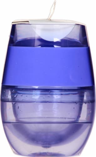 True Fabrications Wine Freeze Cooling Cup Translucent Purple Perspective: left