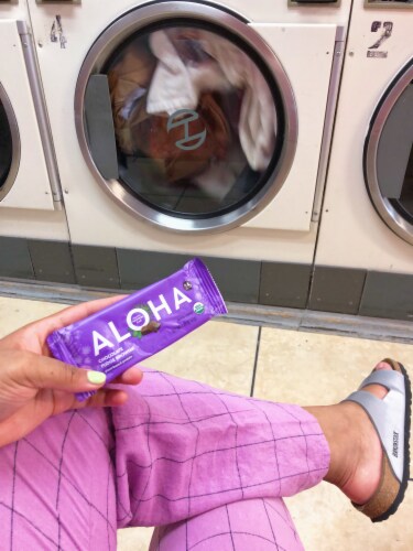 Aloha Chocolate Fudge Brownie Protein Bars Perspective: left