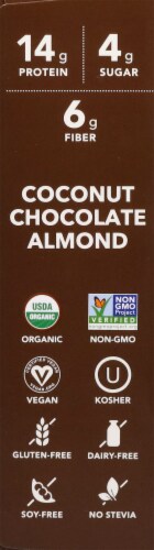 ALOHA Organic Plant-Based Protein Bar Multipack - Coconut Chocolate Almond Perspective: left