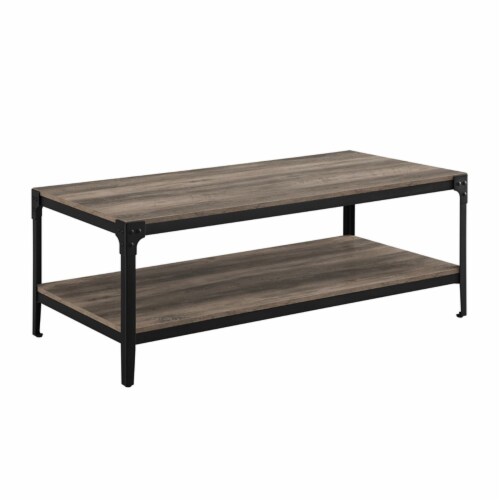Angle iron coffee shop table
