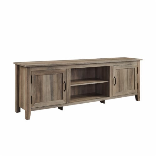 Walker Edison Simple Wood High Grade MDF TV Stand for TVs up to 78