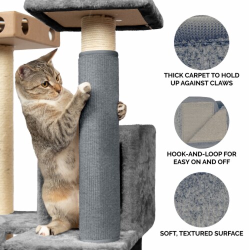 Tiger Tough Replacement Scratching Post Cover Carpet Gray 13.75