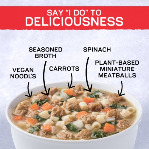 Gardein Vegan Plant-Based Meatball Italian Wedding Soup Perspective: left