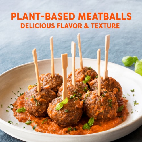 Gardein Plant-Based Classic Meatballs Frozen Vegan Food Perspective: left