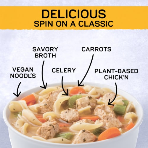 Gardein Vegan Plant-Based Chick'n noodl' Soup Perspective: left