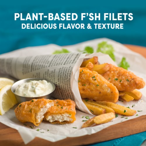 Gardein Vegan Frozen Golden Plant-Based Fishless Filets Perspective: left