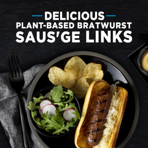 gardein Ultimate Plant-Based Saus'ge Bratwurst Vegan Frozen Perspective: left