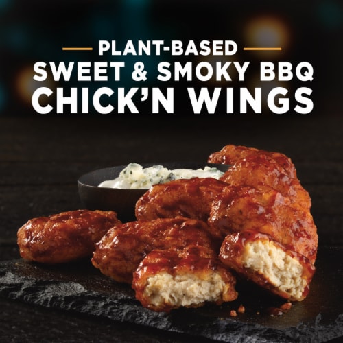 Gardein Ultimate Plant-Based Vegan Bbq Chick'n Wings Perspective: left
