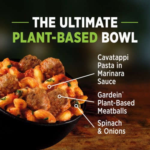 Gardein Ultimate Plant-Based Meatball Marinara Bowl Perspective: left