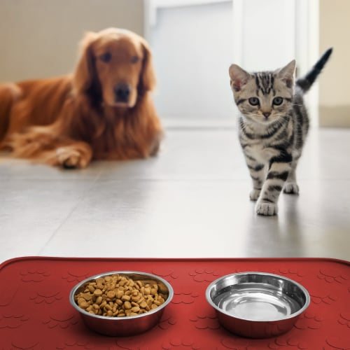 24 x 16 Silicone Pet Food Mat in Red Large Placemat 1 Fry s Food Stores