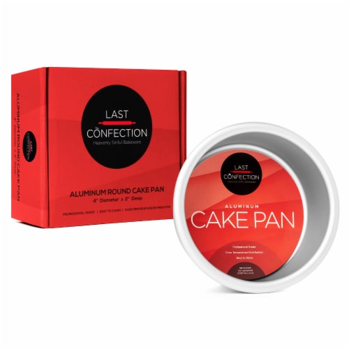 4  x 2  Round Aluminum Cake Pan by Last Confection Perspective: left